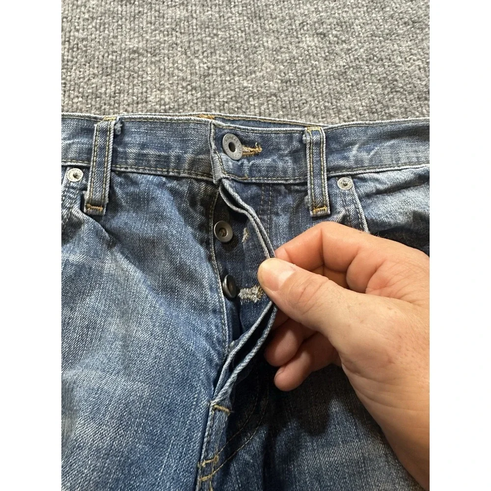 Baldwin Jeans Men's 34x30 Light Wash Zip Fly Classic Straight Leg
